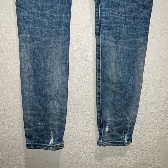 Madewell 9" High Rise Skinny Distressed Jeans - Picture 6 of 9